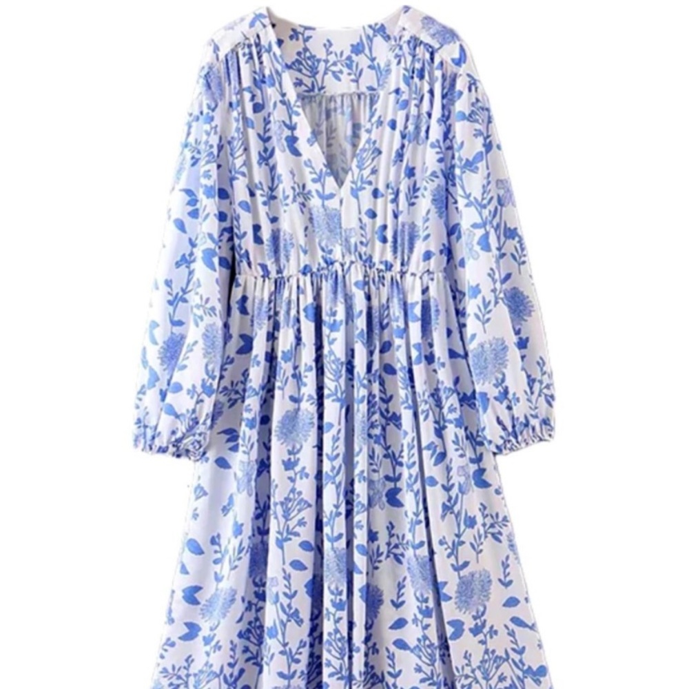 Goodnight Macaroon V Neck Floral Dress